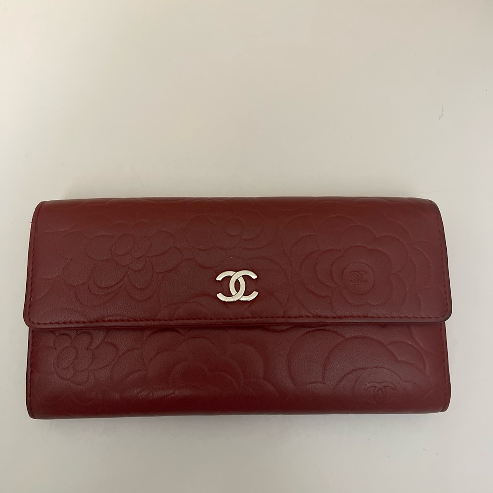 CHANEL Camelia Long Wallet
